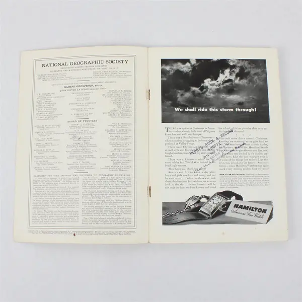 Vintage Lot of 3 National Geographic Magazines 1942 January June & December