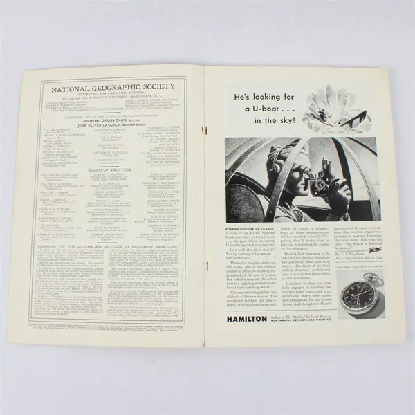 Vintage Lot of 7 National Geographic Magazines 1943 Apr Jul Aug Sept Oct Nov Dec