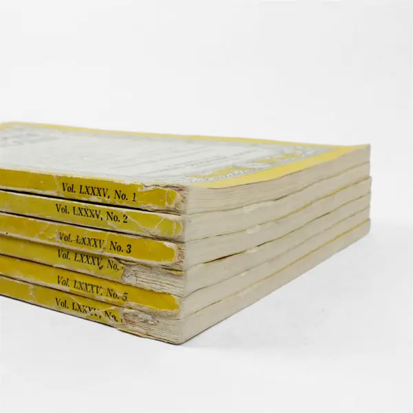 Vintage Lot of 6 National Geographic Magazines 1944 Jan Feb March Apr May June