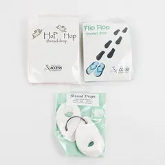 Lot of 3 Access Commodities Thread Drops on Ring for Thread Organizing New