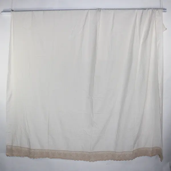 Live Comfortably LLC Solid White Color 100% Cotton Flat Sheet Queen 84" x 101.5"