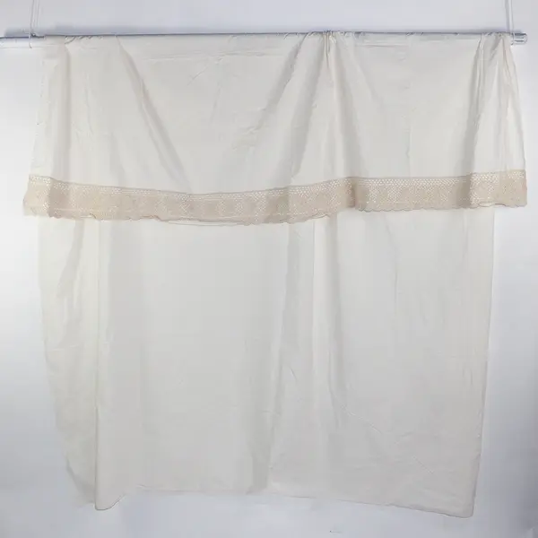 Live Comfortably LLC Solid White Color 100% Cotton Flat Sheet Queen 84" x 101.5"