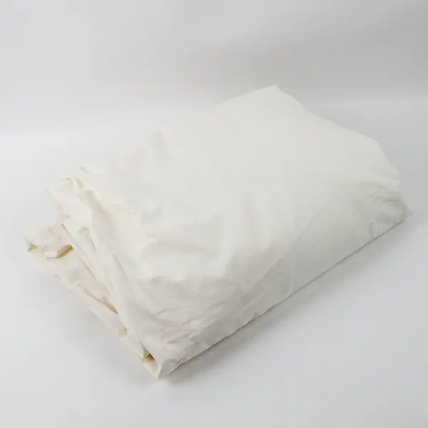 Live Comfortably LLC Solid White Color 100% Cotton Flat Sheet Queen 84" x 101.5"