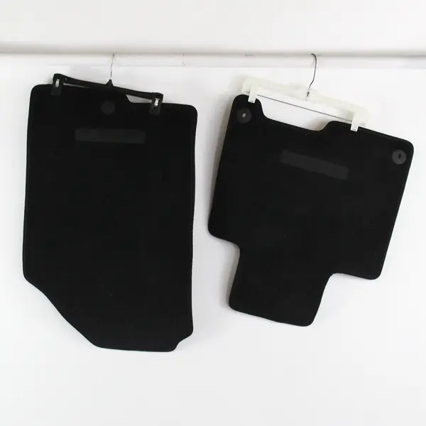 2 Black Carpeted Floor Mats Kia Sportage Passenger Back Seat