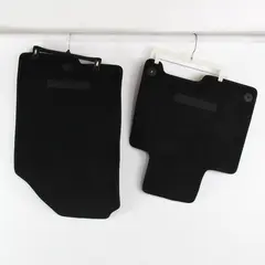 2 Black Carpeted Floor Mats Kia Sportage Passenger Back Seat