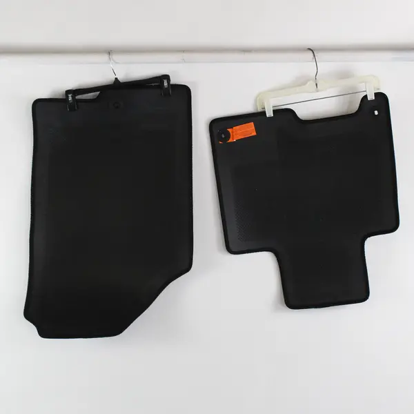 2 Black Carpeted Floor Mats Kia Sportage Passenger Back Seat