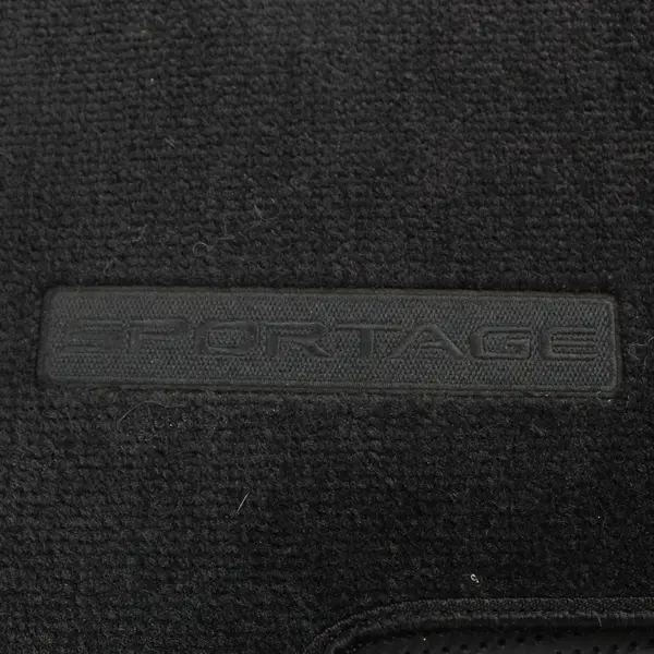 2 Black Carpeted Floor Mats Kia Sportage Passenger Back Seat