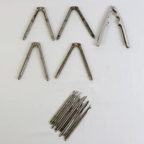 Lot Of 19 HMO Quackenbush Nutcrackers with 14 Nutpick Metal Multipurpose Tool