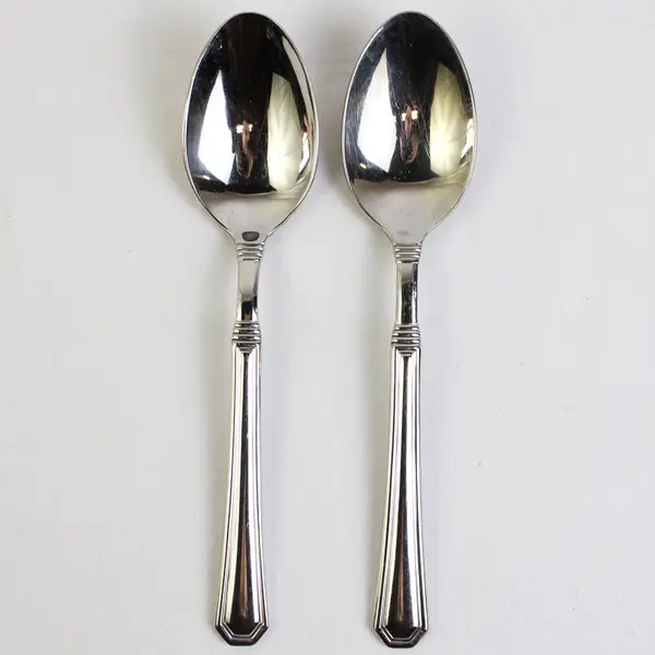 Lot of 2 ZWILLING J.A. HENCKELS Monumentale Pattern 18/10 SS Oval Soup Spoons