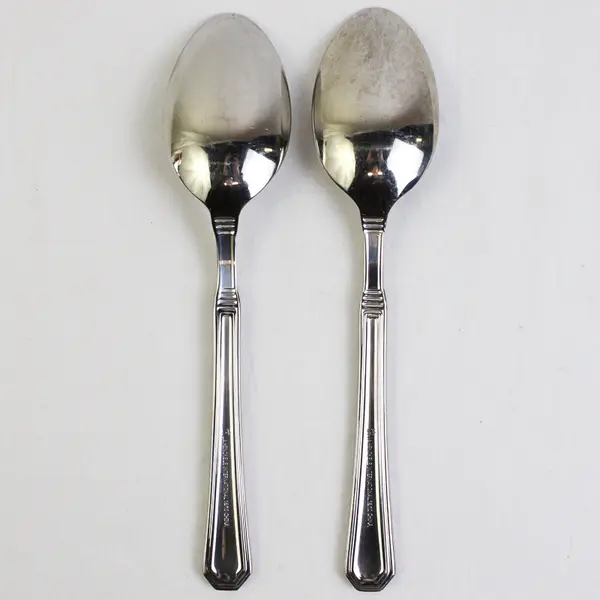 Lot of 2 ZWILLING J.A. HENCKELS Monumentale Pattern 18/10 SS Oval Soup Spoons