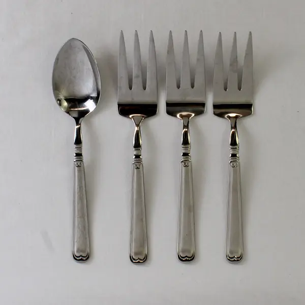 Lot of 4 J A Henckels (Zwilling) Vintage 1876 Pattern 18/10 SS Serving Utensils