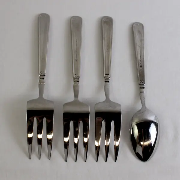 Lot of 4 J A Henckels (Zwilling) Vintage 1876 Pattern 18/10 SS Serving Utensils