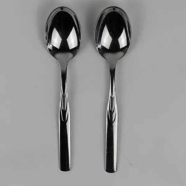 Lot of 2 ZWILLING J.A. HENCKELS Rapture Pattern SS Oval Soup Spoons 7.25"