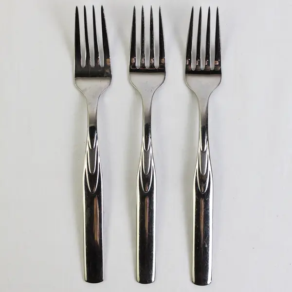 Lot of 3 J A Henckels (Zwilling) Rapture Pattern Stainless Salad Forks 7.25"