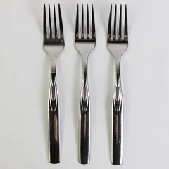 Lot of 3 J A Henckels (Zwilling) Rapture Pattern Stainless Salad Forks 7.25"