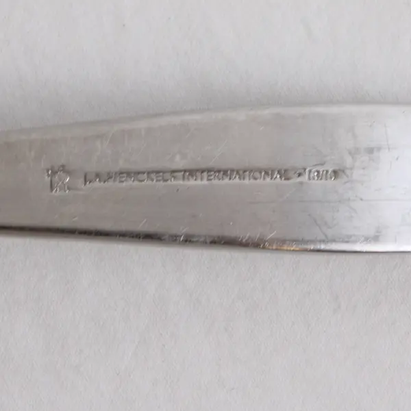 Lot of 6 J A Henckels Gem Satin Pattern 18/10 SS Oval-Shaped Soup Spoons 7.25"