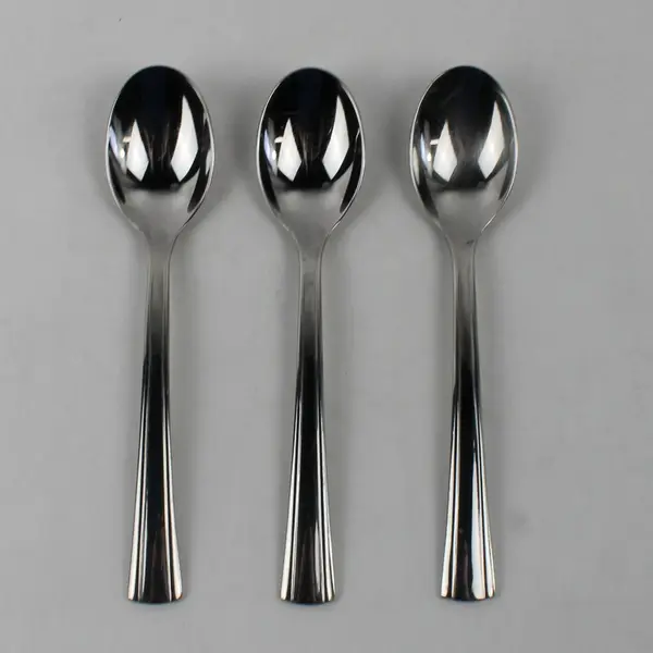 Lot of 3 J A Henckels (Zwilling) Autobahn Pattern 18/10 SS Soup Spoons 7.5"