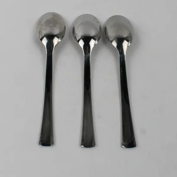 Lot of 3 J A Henckels (Zwilling) Autobahn Pattern 18/10 SS Soup Spoons 7.5"