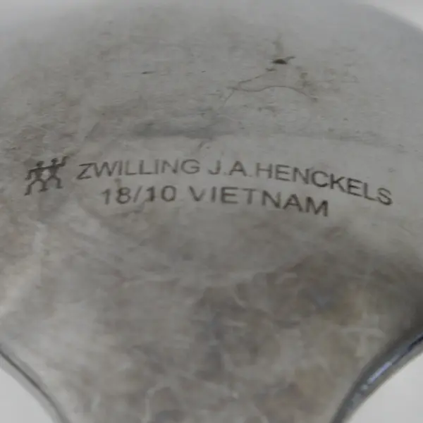 Lot of 3 J A Henckels (Zwilling) Autobahn Pattern 18/10 SS Soup Spoons 7.5"