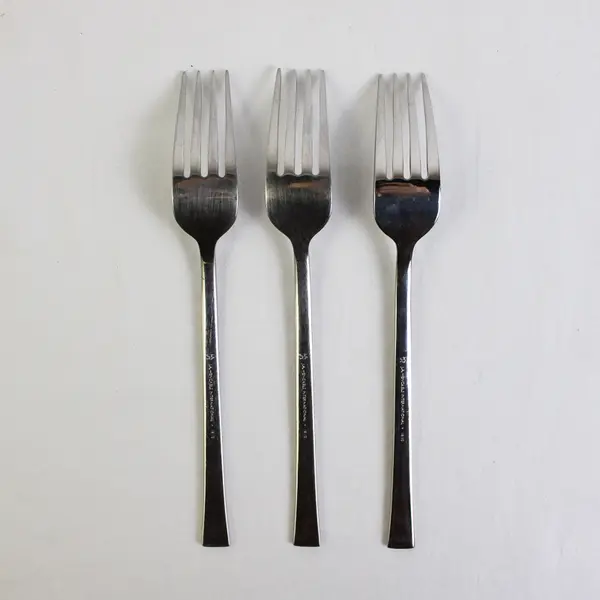 Lot of 3 J A Henckels (Zwilling) Cult Pattern 18/10 SS Salad Forks 7" Rare