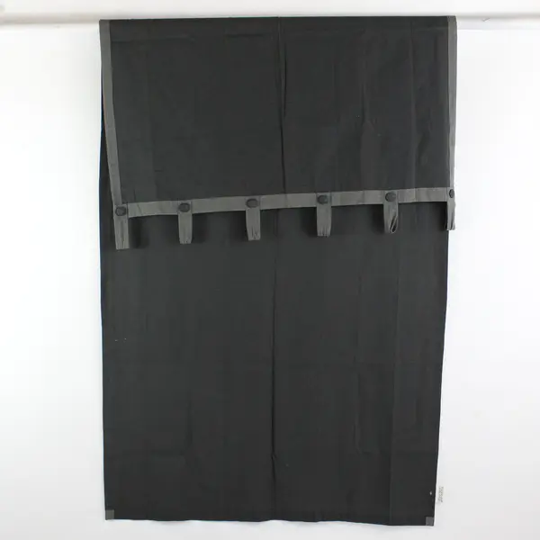 Lot of 2 Park B. Smith Eco Ordinates Gray Cotton Panel Curtains 80"x40"