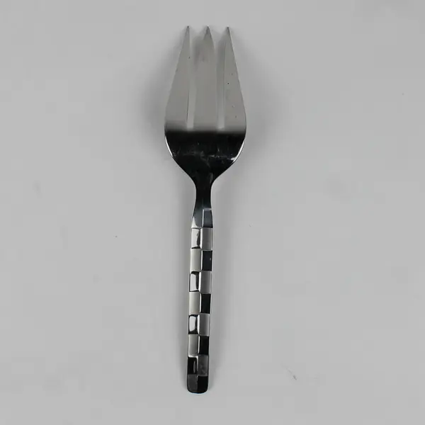 J A Henckels (Zwilling) Chess Pattern 18/8 SS Meat Serving Fork 8.5" Rare HTF