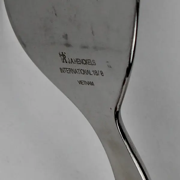 J A Henckels (Zwilling) Chess Pattern 18/8 SS Meat Serving Fork 8.5" Rare HTF