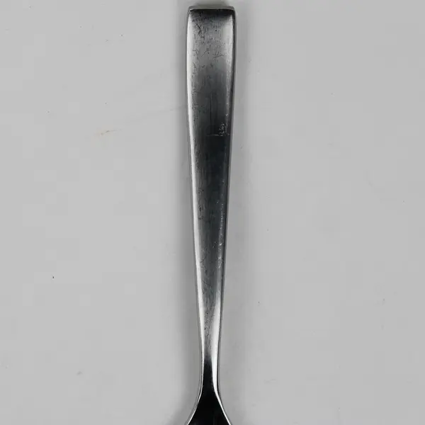 Lot of 2 Mikasa Unknown Pattern Forged Stainless Sugar Spoons 6.75" Good