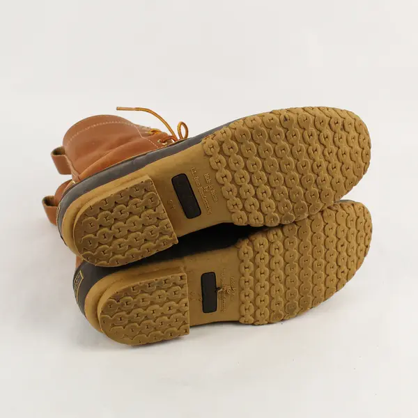 L.L.Bean 8" Bean Boots Men's Size 9N Narrow Brown Leather/Rubber Duck Boots