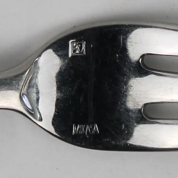 Lot of 3 Mikasa Unknown Pattern Stainless 2 Dinner Forks 1 Cocktail Fork