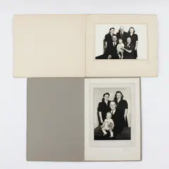 Lot Of 2 Vintage Family Photo Folder Portraits Lacy Studio Spokane Washington 