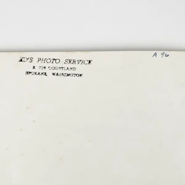 Vintage 1940s Banquet Group Photograph Ed's Photo Service Spokane Washington 