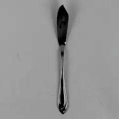 Cuisinart Arcadia Pattern Crossed Bands 18/10 SS Flat Handle Butter Knife 6.75"