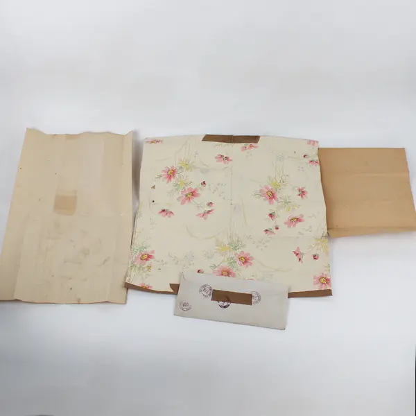 Original 1940s Invention Patent Drawings Paper Bag Handle RS Clancy Oregon