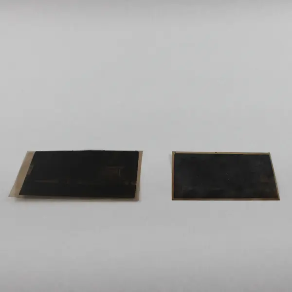 Lot Of 2 1930s 1940s Travel Trailer Negatives RS Clancy Family California 