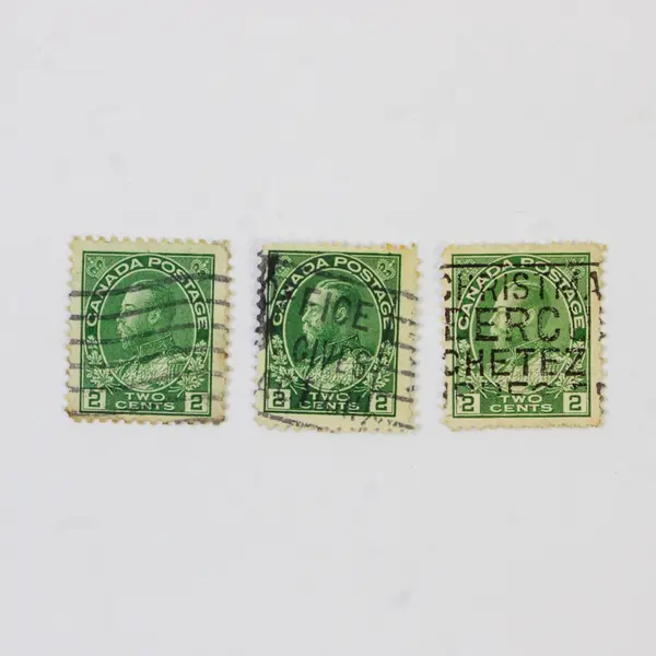 Lot Of 10 Canada King George V Admiral 1/2/3 Cent Stamps Used 