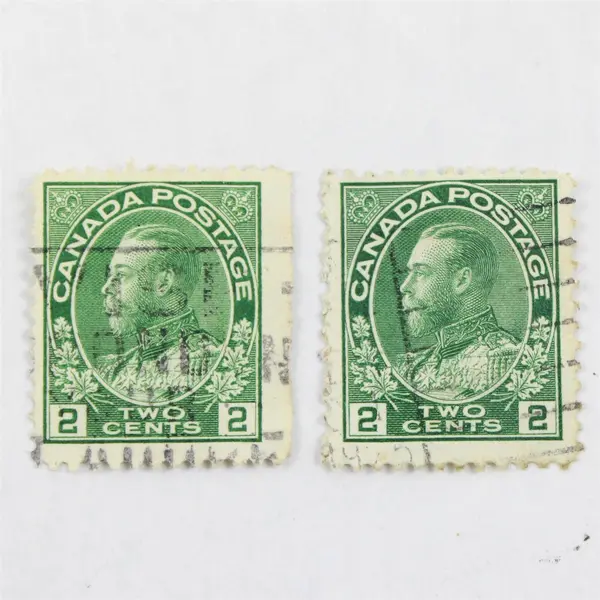 Lot Of 7 Canada King George V Admiral 2 Cent 3 Cent Stamps Used Canceled