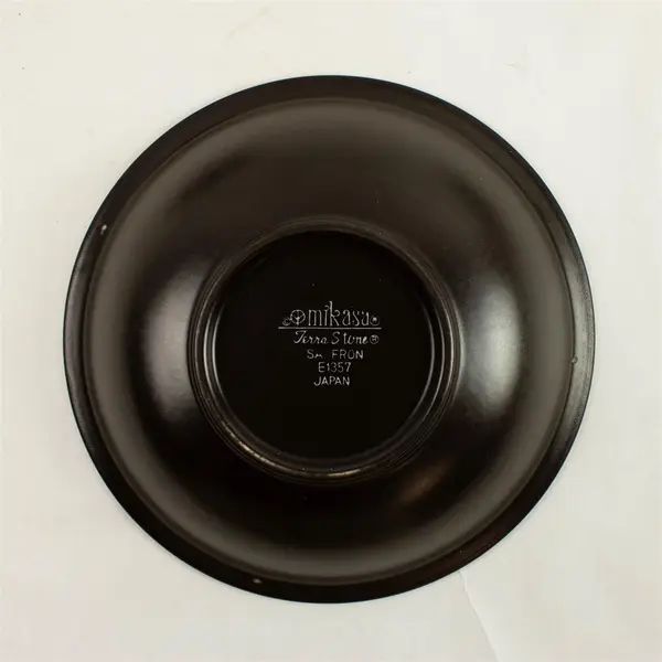 Set of 3 Mikasa Terra Stone E1357 Saffron 7.5" Vegetable Bowls - 1 Chip