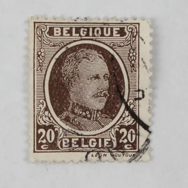 Lot Of 10 Belgium King Albert 5/10/15/20/25c Stamps Used