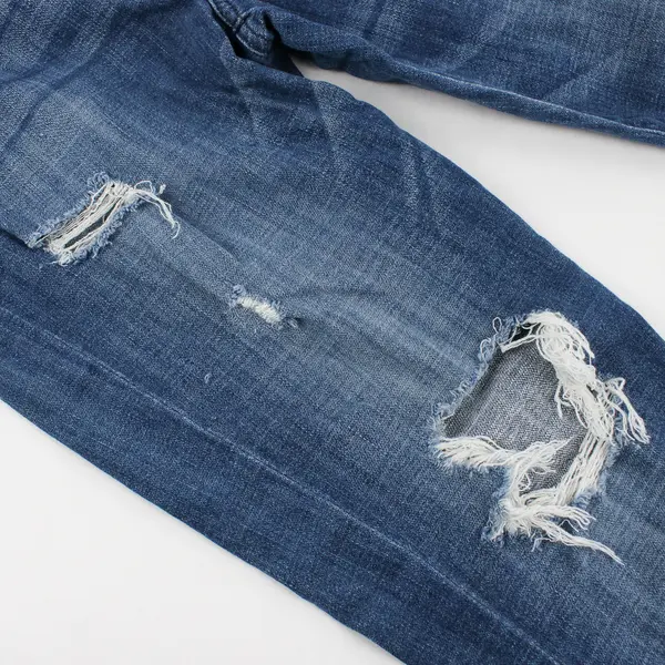 Seven 7 For All Mankind Women's 27 Josefina Skinny Boyfriend Distressed Jeans