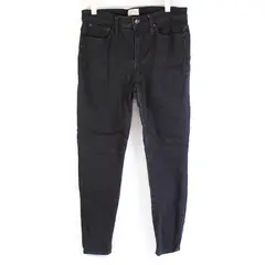 J.Crew Women's 30 Black Signature Stretch High Rise Skinny Denim Jeans