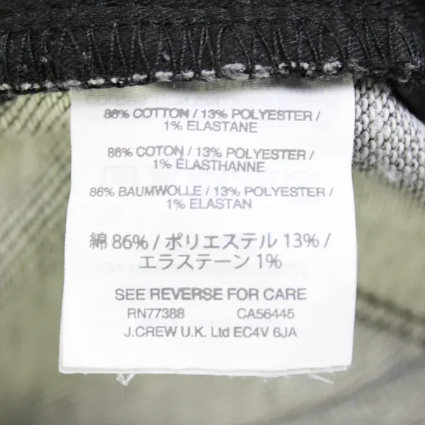 J.Crew Women's 30 Black Signature Stretch High Rise Skinny Denim Jeans