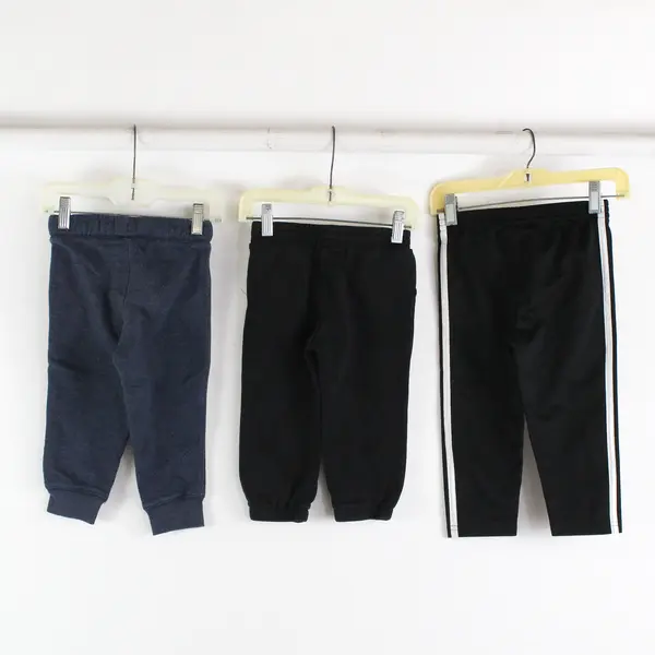 Lot of 3 Baby Boy 2T Mixed Brands Lot of Jogger Style Sweatpants