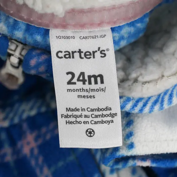 Lot of 2 Carter's Baby Girls 24M Set Pink Long Sleeve One Piece and Vest