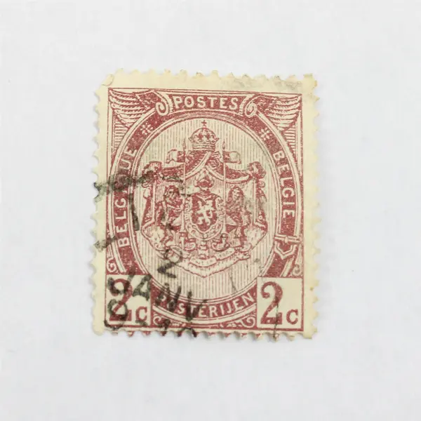 Lot Of 8 Belgium Coat Of Arms 1/2/5c Stamps Used 1900s