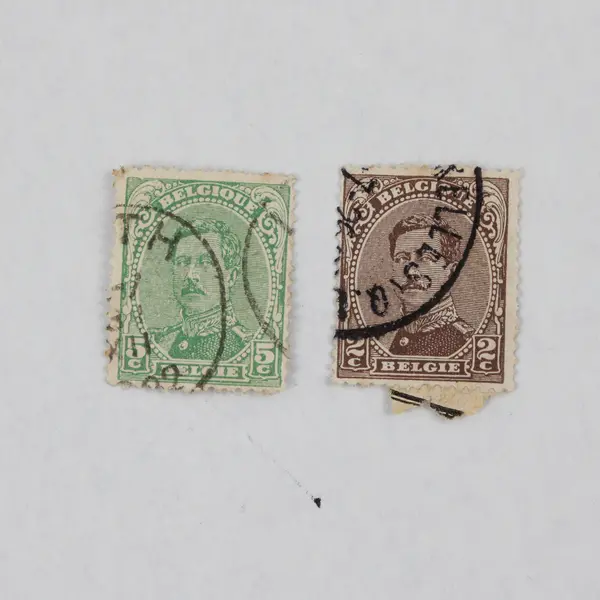 Lot Of 6 Belgium King Albert I 1920s 1/2/5c Stamps Used