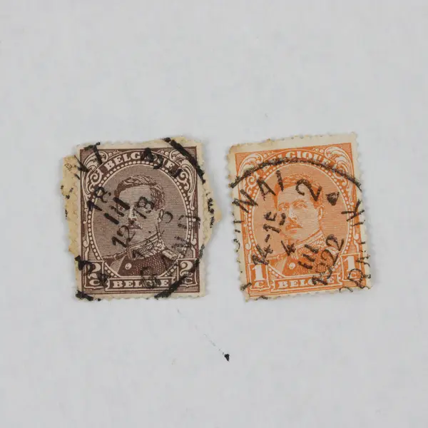 Lot Of 6 Belgium King Albert I 1920s 1/2/5c Stamps Used