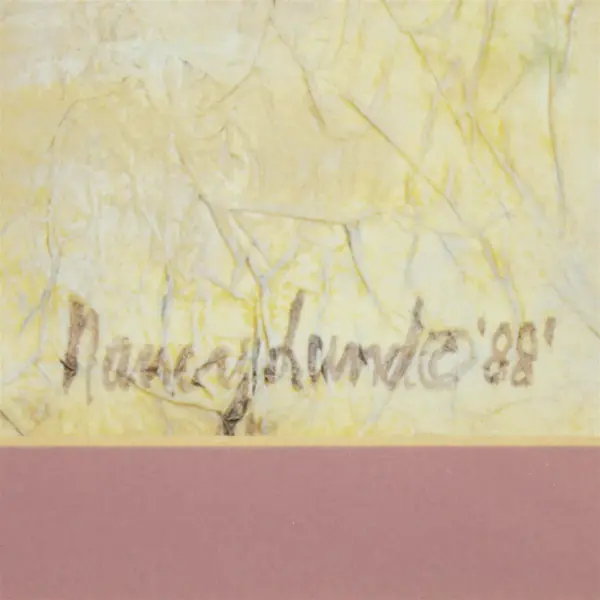 Framed And Matted Jennifer's Flowers Watercolor Art Print Signed Nancy Lund "88