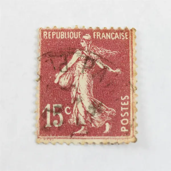 Lot Of 6 France Sower Statue 10/15/25c Stamps Used 1920s