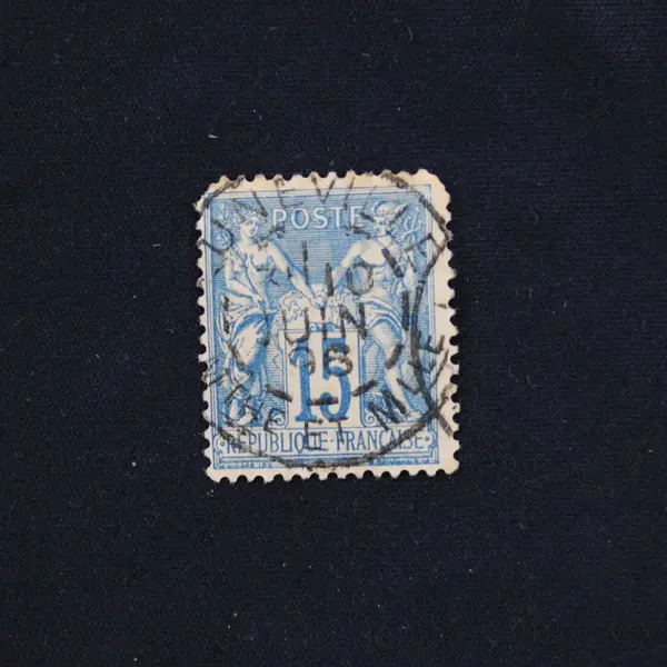 Lot Of 9 France Peace Commerce Type Sage 5/15/25c Stamps Used 1890s